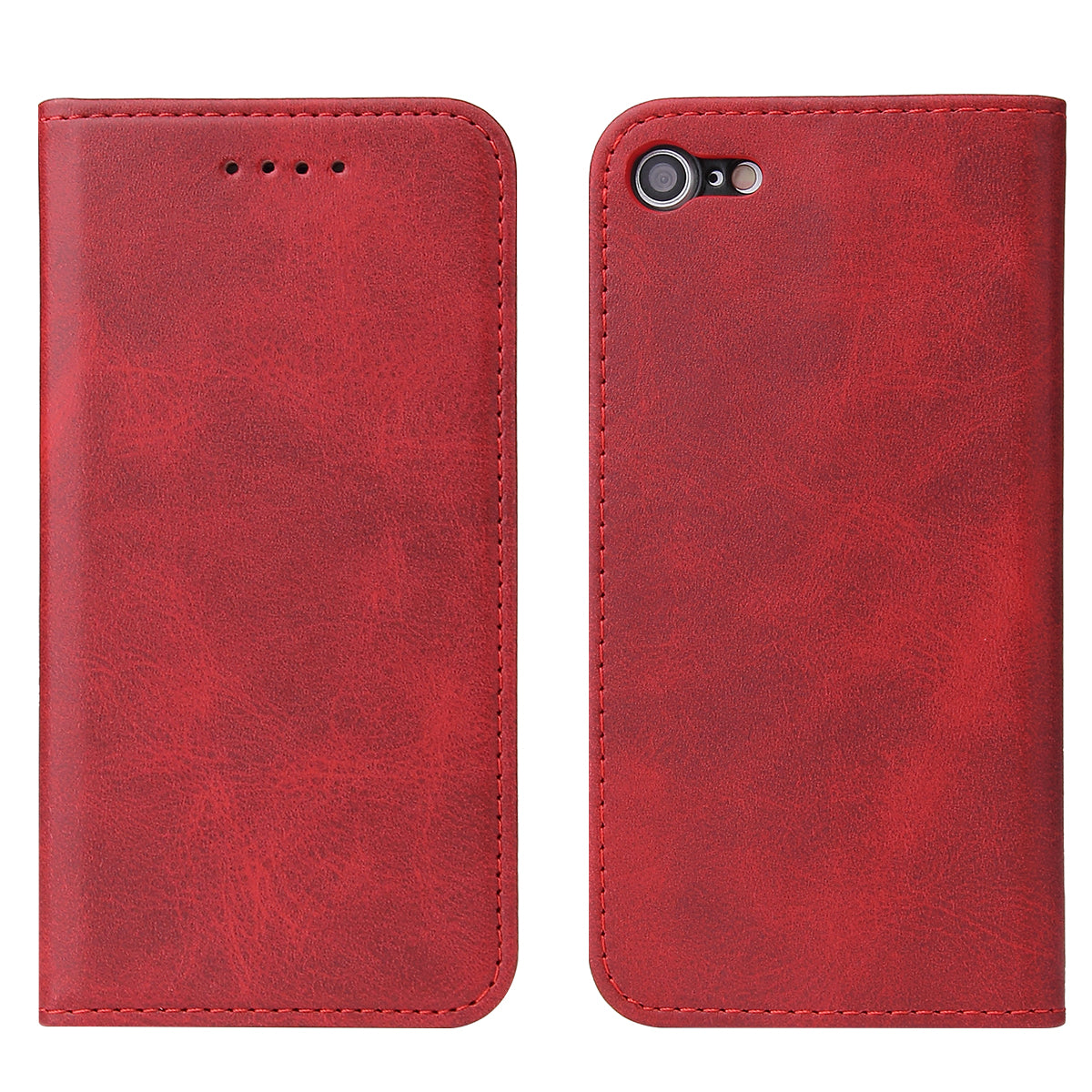For iPhone SE (2020) / SE (2022) / 7 / 8 4.7 inch Calf Texture Wallet Magnetic Leather Stand Phone Case - Brown For iPhone SE (2020) / SE (2022) / 7 / 8 4.7 inch Calf Texture Wallet Magnetic Leather Stand Phone Case - Brown